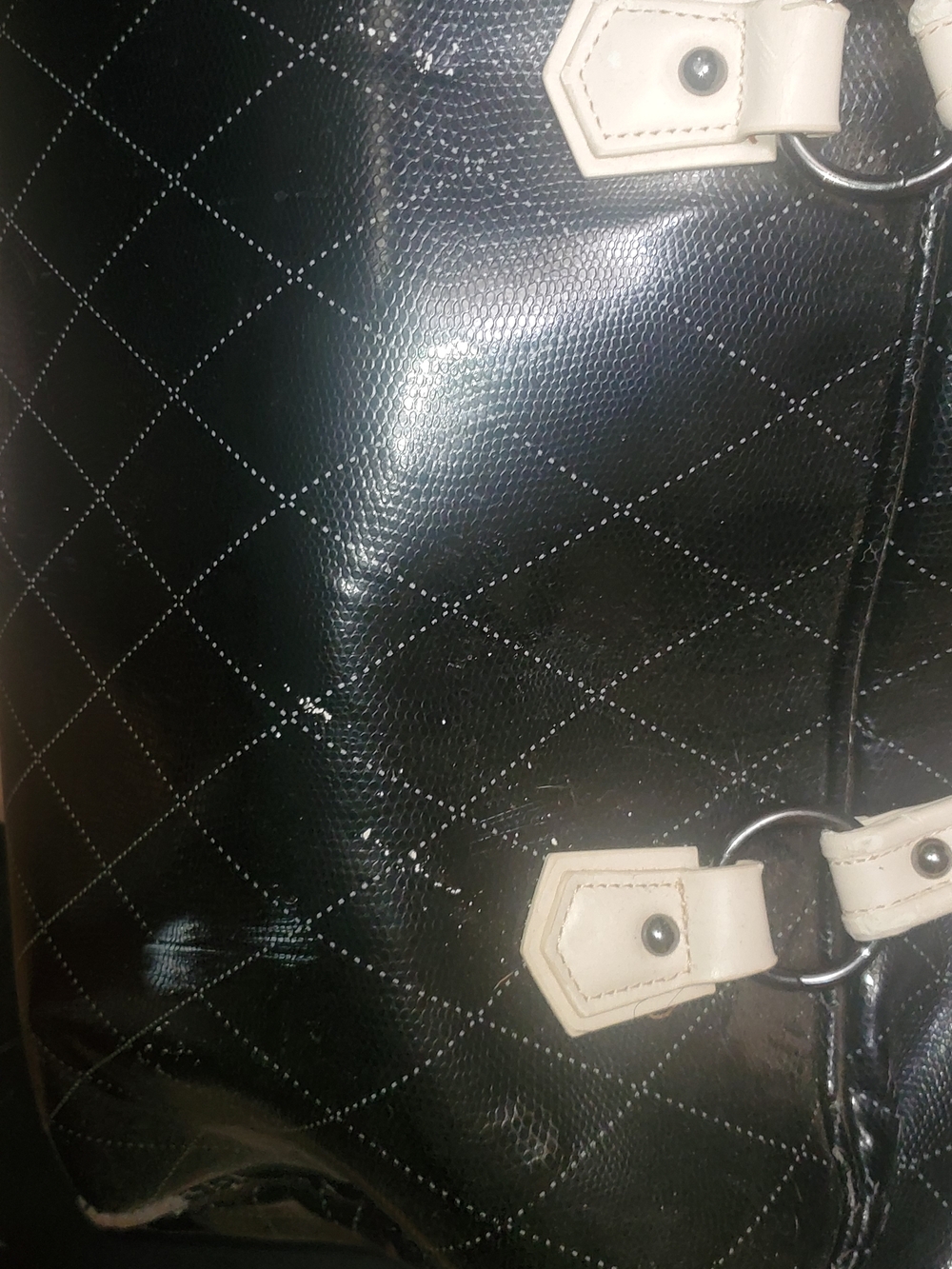 Mary Kay Black and Cream Quilted Tote with Contrast Trim - Picture 6 of 9